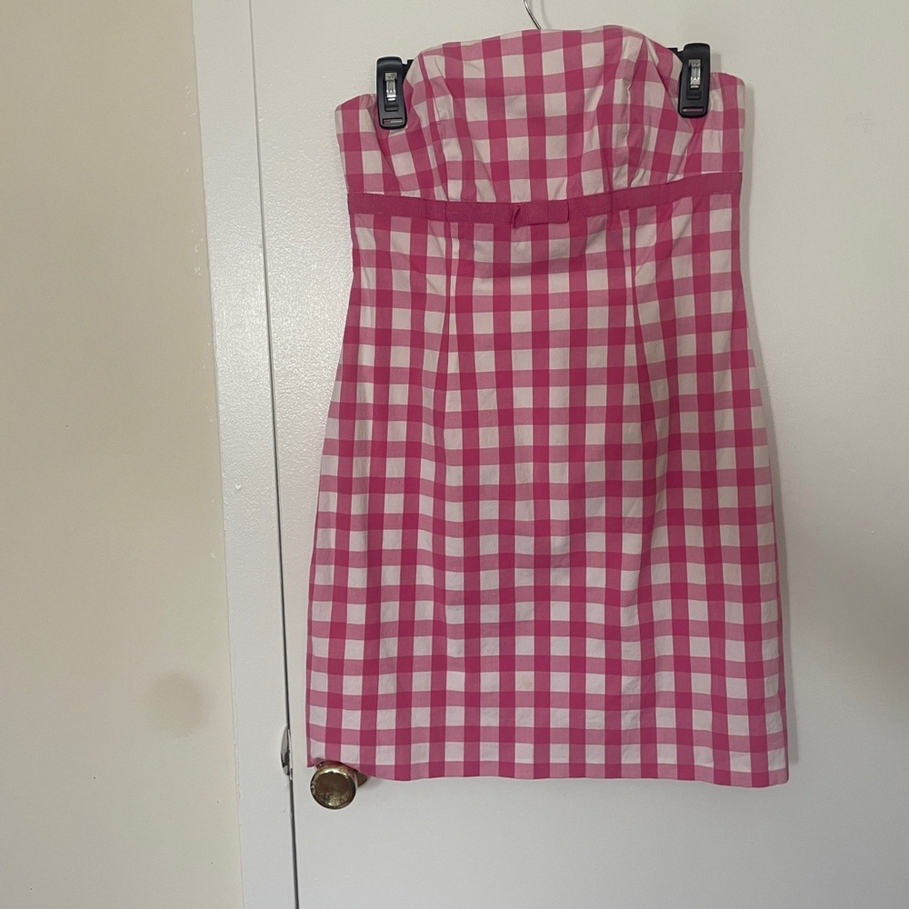 Lilly Pulitzer Pink and White Checkered Dress